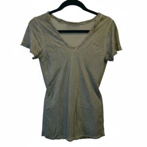 Classic Green V-Neck Women's Top